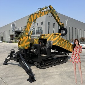 Type TD08 8ton Crawler Carrier Rubber <b>Track</b> <b>Dumpers</b> With Crane - Product Image 4