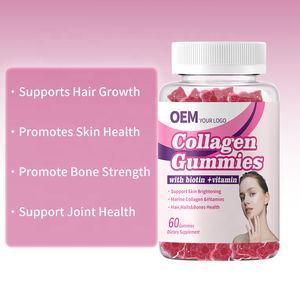 เยลลี่คอลลาเจนวีแกนสูตรเฉพาะ OEM พร้อมไบโอตินและวิตามินสำหรับผม ผิว เล็บ เยลลี่ไบโอตินคอลลาเจน - Product Image 2