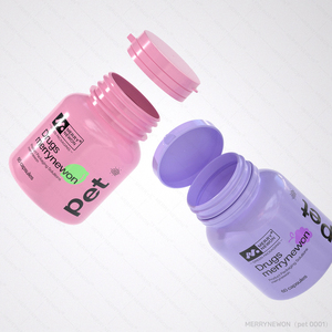 Botella de Plástico Personalizada de 80 ml con Tapa Extraíble, Envase para Suplementos, Envase para Cápsulas de Vitaminas - Product Image 2