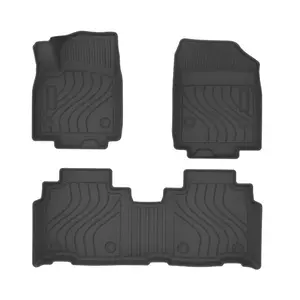 New Designs Full Set Waterproof 3D TPE Car Floor Mat Double Layer Carpet For Cadillac Lyriq 2022