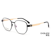 Berlin nouveau gros lunettes de myopie optique alliage de titane monture métallique haute élasticité lunettes bleues