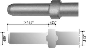 Type pneumatique de pointe de <span class=keywords><strong>burin</strong></span> à tige hexagonale et ronde pour le forage de maçonnerie dans l'exploitation minière béton brique mur pierre - Product Image 6