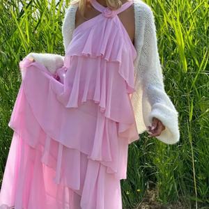 Nouvelles Robes Décontractées pour Femmes, Modèles Personnalisés Sans Manches en Chiffon, Grandes Tailles, Robes de Soirée de Luxe à Manches Bouffantes pour Bal de Promo - Product Image 2