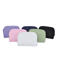 Étui à cosmétiques portable en coton personnalisé miniature coloré pour femmes, fermeture éclair, haute qualité, simple, fabrication exquise, sac cadeau