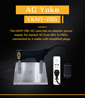 Detector de Metales Industrial con Certificación CE para Pruebas de Partículas Magnéticas, Detector de Defectos NDT con Alimentación CA 220V, Modelo LKMT-265 AC Yoke
