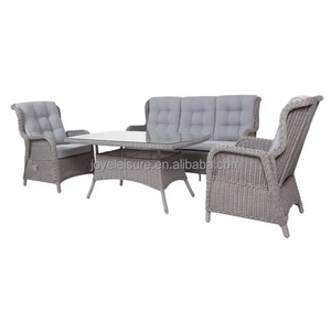 Leisure Half Round <b>Rattan</b> Garden 4pcs Lounge Set Outdoor Reclining Function Set Furniture - Product Image 2