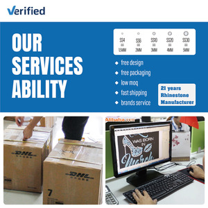 맞춤형 블링 워드 엔젤 디자인 열전달 라인 석 시트 의류 장식용 철 핫픽스 스티커 유리 - Product Image 5