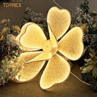 Nouveau design intérieur LED fleur lumière décoration fleurs décor mariage toile de fond événement scène allée fête pièce maîtresse décoration