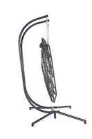 Grand hamac pour 2 personnes chaises à œufs suspendues chaise balançoire avec cadre pour intérieur et extérieur
