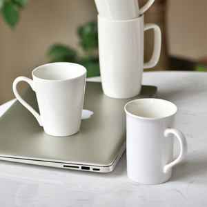 White Ceramic Mug 301-400ml Microwave Safe For <b>Coffee</b> Tea Gift Use - Product Image 4