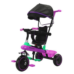 Bicicletas de pedal de 3 ruedas para niños Bicicletas de bebé y carros de empuje para niños pequeños de 2 a 6 años Hecho de plástico duradero - Product Image 1