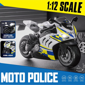 <strong>1</strong>/<strong>12</strong> Scale <strong>Diecast</strong> <strong>Motorcycles</strong> Model Friction <strong>Diecast</strong> Toy Vehicles with Light and Sound Die Cast Toys Models <strong>Motorcycle</strong> - Product Image 2