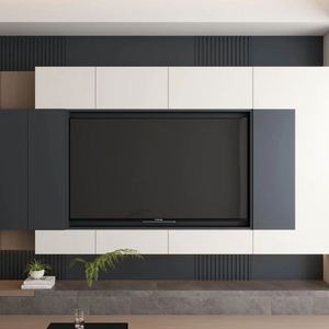 2025 Luxury Style Modern Solid Wood <b>TV</b> Cabinet Hot Living Room <b>TV</b> <b>Stand</b> with <b>Glass</b> Simple Home Wall Storage Unit - Product Image 1