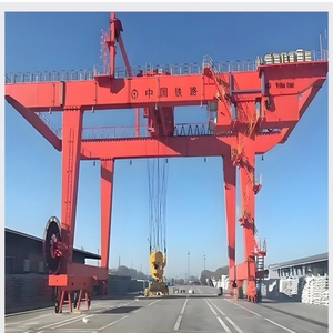 Grue à <span class=keywords><strong>portique</strong></span> électrique double faisceau extérieur de 45 tonnes du fabricant avec boîte de vitesses PLC et télécommande sans fil de type port - Product Image 2