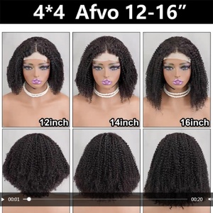 Afro Kinky Curly <b>Wigs</b> for Black Women High Temperature African <b>Human</b> Hair <b>Wig</b> - Product Image 3