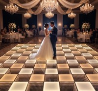 Piste de danse LED 3D magnétique IP54 pour extérieur, piste de danse pour mariage, pista de baile iluminada, panneau de piste de danse LED pour DJ, discothèque, fête