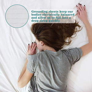ผ้าปูที่นอนนำไฟฟ้าสำหรับการนอนหลับที่ดีขึ้น ชุดเครื่องนอนเชื่อมต่อสู่พื้นโลก ผ้าปูที่นอนแบบมีสายไฟภายใน - Product Image 4