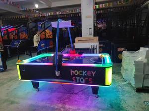 เครื่องเล่นแอร์ฮอกกี้ LED แบบหยอดเหรียญ เกมกีฬาอินเทอร์แอคทีฟสำหรับศูนย์รวมความบันเทิงในห้างสรรพสินค้า - Product Image 6