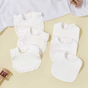 Bavaglini carini in tinta unita per neonati-protegge i vestiti e il collo del bambino da bava/Spit-up, mantiene il collo asciutto, certificato CPC - Product Image 1