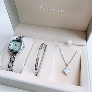 Montre à quartz de luxe 2025 en promotion, bracelet en alliage, montre japonaise et coffret cadeau de bijoux avec boîte pour femmes - Product Image 6