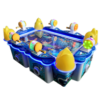 Machine de jeu de pêche pour enfants à monnayeur Banana Land 6 joueurs |   Jeu d'arcade de pêche au poisson pour parc d'attractions