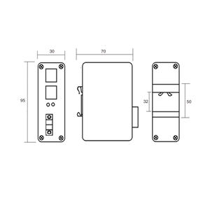 Injetor Industrial PoE++ IEEE802.3BT DIN RAIL 48v 10G 90w-95w com Entrada DC de 12-48v - Product Image 6