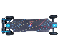 Planche à roulettes électrique Flipsky Top Speed, durable, en fibre de carbone, avec double FSESC 75100 et batterie 14S.