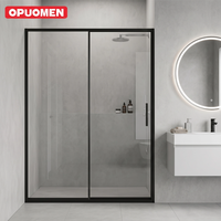 Pintu Geser Aluminium dengan Kaca Tempered Ganda untuk Halaman Villa, Bangunan Hunian, Hotel, Ruang Tamu