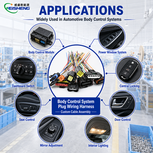 Câble de raccordement automobile personnalisé pour contrôleur de carrosserie avec borne multi-conducteurs scellée - Product Image 2