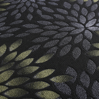 Phoenix noir Doux Haute Entièrement Polyester Tricoté Jacquard Tissu de Matelas