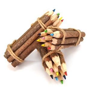 Crayons en bois naturel faits à la main OEM, pour l'école, dureté HB, crayons de couleur - Product Image 2