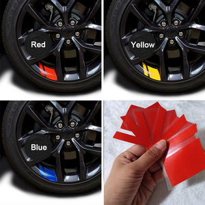 สติกเกอร์สะท้อนแสง PVC สำหรับตกแต่งรถยนต์ ลายขอบล้อ  รับทำโลโก้ตามสั่งจากโรงงาน - Product Image 2