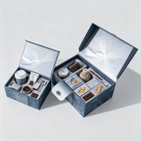 Boîte cadeau souvenir personnalisée avec couvercle magnétique pour mariage et festival, boîte à main pour cadeau de retour, emballage cadeau