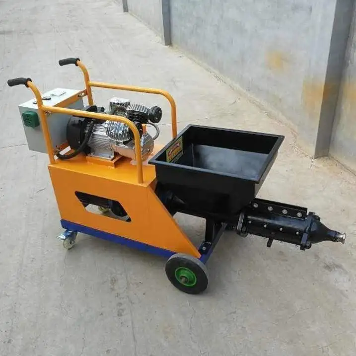 Automatic 220V Motor Sand Mortar Spraying Pump Machine/Wall Cement Plaster Machine For Sale