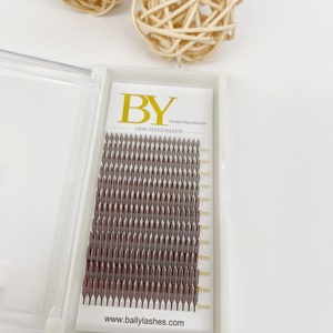 Nouvelles extensions de cils Wispy Anime Comic Spire 0,07 mm en PBT coréen noir mat, effet Anime Spike - Product Image 1