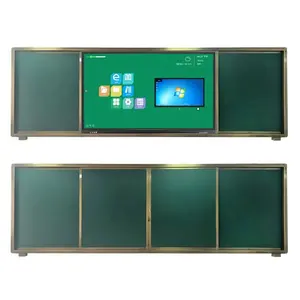 กระดานไวท์บอร์ดแม่เหล็กแบบเลื่อนได้,กระดานไวท์บอร์ดหน้าจอ LED แบบสัมผัสสำหรับห้องเรียนโรงเรียน