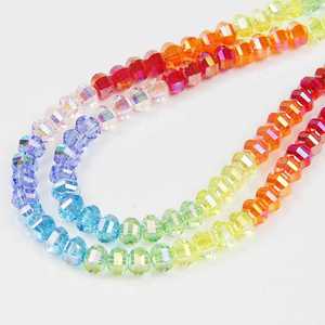 Bán Buôn Rondelle Áo Mặt Pha Lê Hạt AB Màu Vòng Glass Bead Loose Spacer Hạt Đối Với Trang Sức Làm DIY - Product Image 6