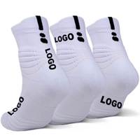 Chaussettes d'équipage de sport de protection rembourrées épaisses de haute qualité Chaussettes respirantes de course de basket-ball de Compression athlétique