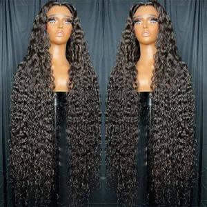 Raw Burmese Virgin Hair swiss Lace Front <strong>Wig</strong> Cuticle Aligned 100% <strong>Human</strong> Hair Long Deep Curly <strong>Wig</strong> HD Lace Frontal <strong>Wigs</strong> for Women - Product Image 1