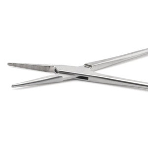 Pinzas Hemostáticas Rectas de Acero Inoxidable, Instrumento Quirúrgico Veterinario, Reutilizables - Product Image 2