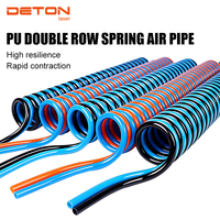 Tube pneumatique télescopique double ligne en TPU résistant à l'usure, plusieurs tailles 4 6 8 10 12 mm, utilisé dans les machines de découpe laser à fibre