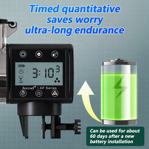 Distributore Automatico di Cibo per Pesci JSD con Display LED e Timer, Dispenser Automatico di Mangime per Pesci da 250ml/500ml per Acquario e Tartarughiera, Alimentazione Automatica per Vacanze - Product Image 5