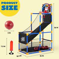 Jeu de tir au basket-ball d'extérieur et d'intérieur, portable, facile à transporter, jeu d'arcade de basket-ball pour enfants pour les moments de loisirs