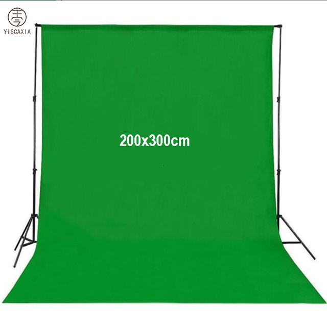 Yiscaxia Factory Direct 120g 2x3m Chroma Greenscreen Photobooth Backdrop Photo Background for Photography Studio Green Screen
