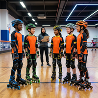 Offre Spéciale – Ensemble Maillot de Roller Unisexe pour Enfants, Personnalisable, Respirant, Anti-Bactérien, Séchage Rapide, Léger, en Spandex/Polyester, Manches Longues