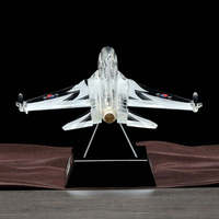 Modèle d'avion 3d en forme de laser k9 cristal artisanat personnalisé Clear Crystal Aircraft Figurines modèle Presse-papiers trophée pour la décoration intérieure