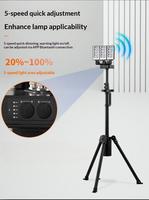 Système d'éclairage mobile panoramique TY6125B, trépied en alliage d'aluminium, 15000LM, 100000 heures, IP65, angle de faisceau de 360°, lumière portable DC/AC