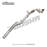 Downpipe Racing OEM SUS304 untuk Audi Q3 2.0T 2020-2023 dengan Katalis High Flow Downpipe Kinerja Turbo