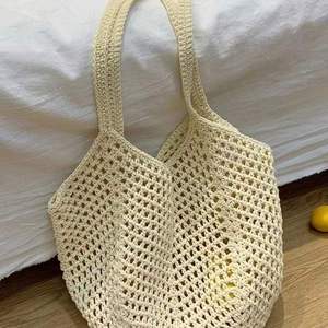 Bolso Tote Grande de Moda para Mujer, Bolso de Playa de Hombro con Diseño Calado y Forro de PU y Poliéster, para Todas las Temporadas - Product Image 6