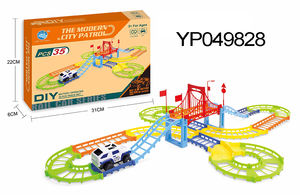 31 pièces bricolage assemblé piste fente jouet avec voiture <span class=keywords><strong>électrique</strong></span> 126 pièces fente jouets <span class=keywords><strong>Collection</strong></span> - Product Image 2